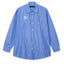 Blue Striped Industrial Work Shirt