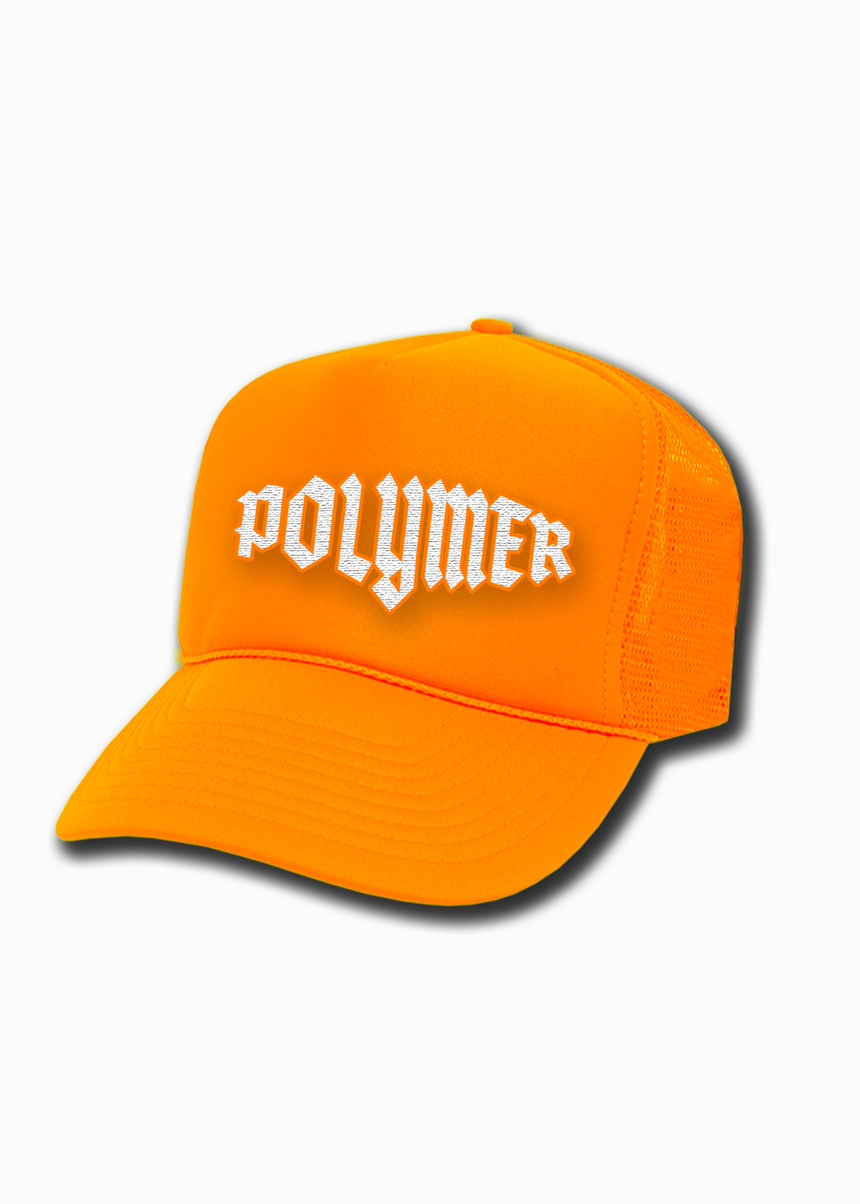 Neon Orange Polymer Hat